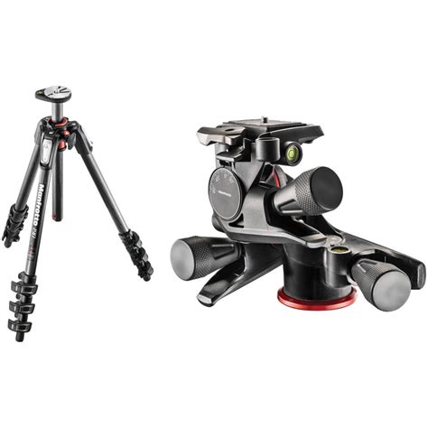 Manfrotto Mt190cxpro4 Carbon Fiber Tripod With Xpro Geared Bandh