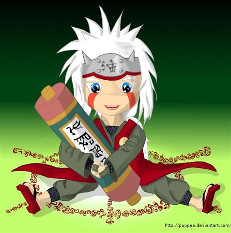 Chibi Jiraiya With Scroll By Poppea On Deviantart