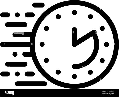 Time Expiration Icon Vector Outline Illustration Stock Vector Image