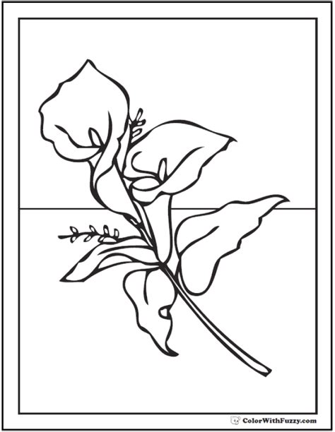 Lily Coloring Pages: Customize 12+ PDF Printables