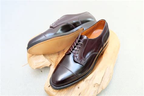 Alden Straight Tip Blucher In Color 8 Shell Cordovan Gentlemens Footwear