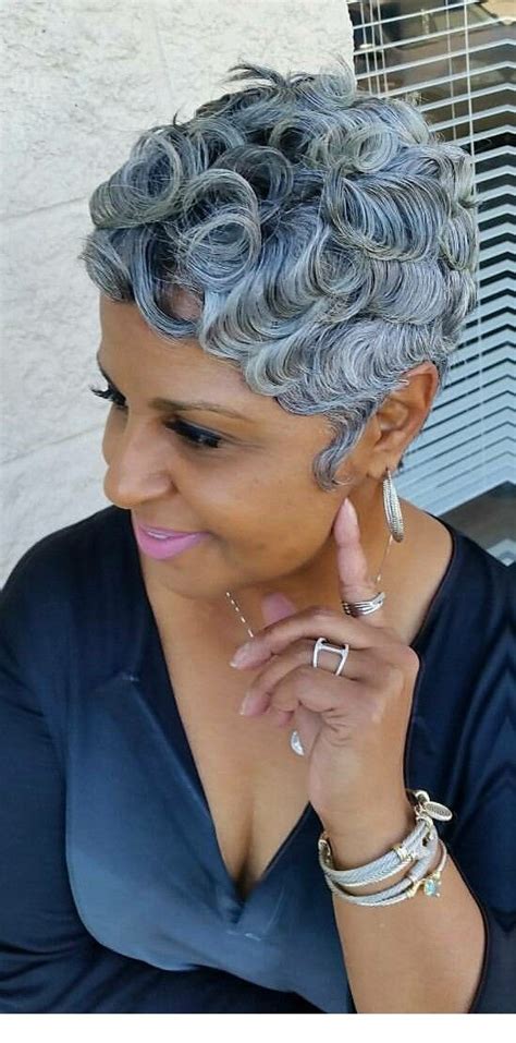 African American Short Gray Hairstyles
