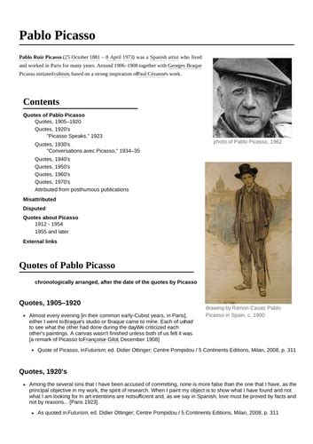 Picasso Worksheet With Literacy Task By Rnd86 Teaching Resources Tes