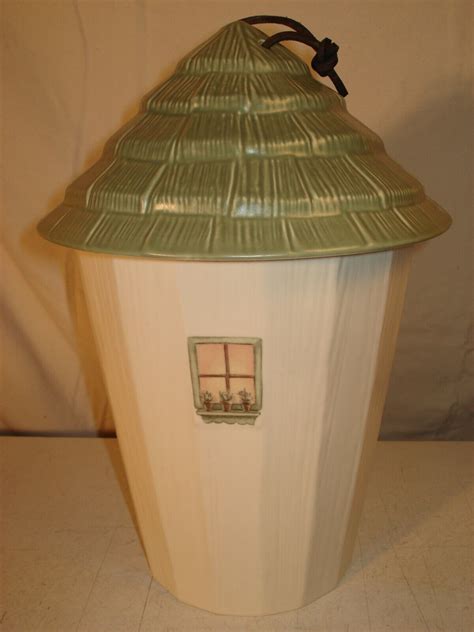 Pfaltzgraff Naturewood Birdhouse Cookie Jar Ebay