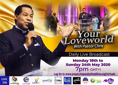 Your Loveworld With Pastor Chris Pastor Chris Pastor Knowing God