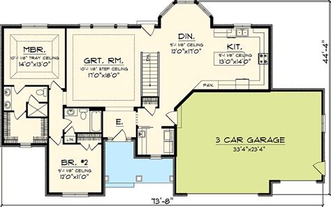 Updated 2 Bedroom Ranch Home Plan 89817ah 1st Floor Master Suite