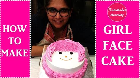 How To Make Simple Girl Face Cake Decorating Tutorial