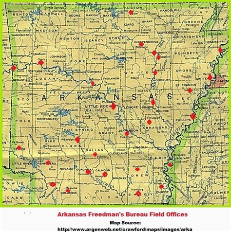 My Ancestors Name Freedmens Bureau Office Locations In Arkansas