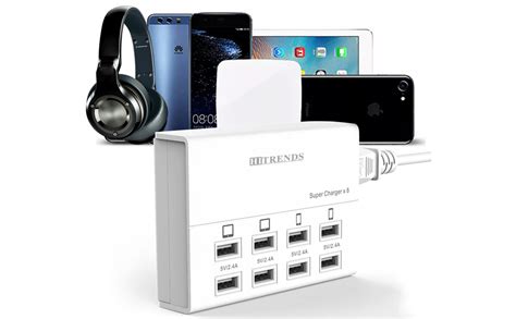 Usb Charger Hitrends 8 Ports Charging Station 60w12a