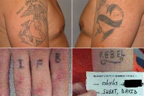 Photos Released Of Escaped Killers Tattoos
