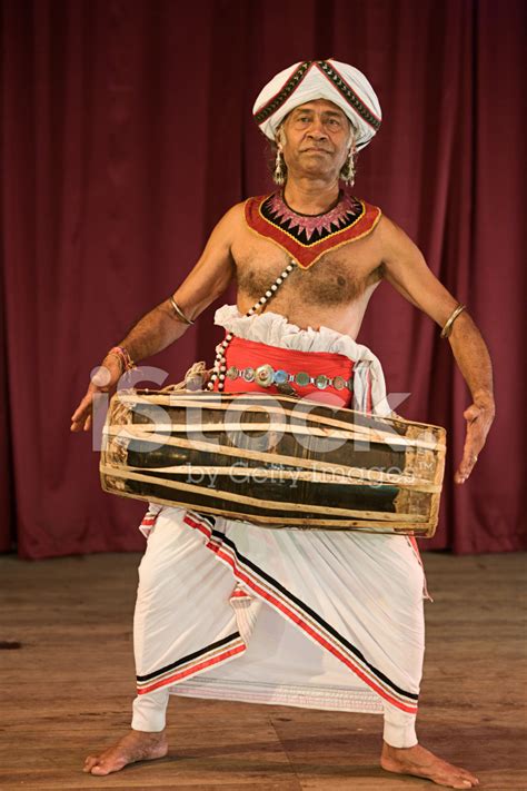Kandyan Dancer During The Show Kandy Sri Lanka Stock Photo Royalty