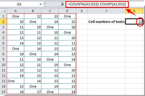 How To Count Number Of Cells With Text Or Number In Excel