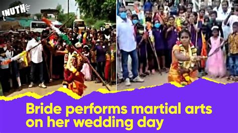 Bride Performs Martial Arts On Her Wedding Day Youtube