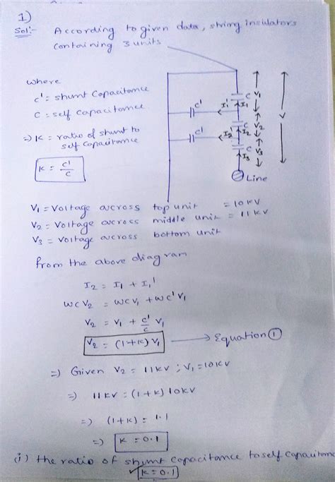 Solved 1 In A 3 Phase Overhead System Each Line Is Suspended By A