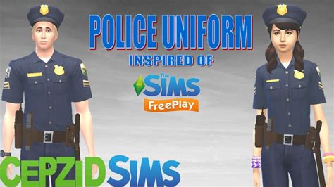 Modthesims The Sims Freeplay Police Uniform Симс