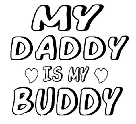 Free Coloring Pages Of My Daddy Is Cool Fathers Day Coloring Page