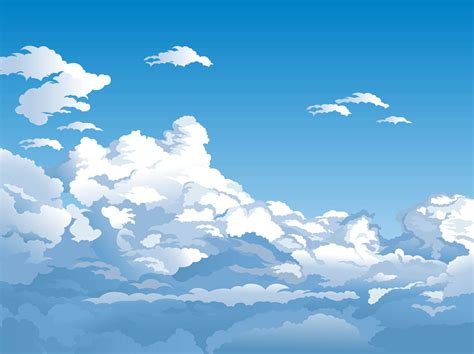 Blue Sky Wallpaper Cartoon