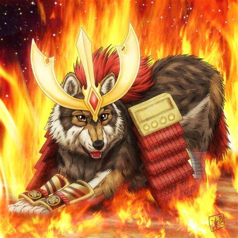 Warrior Wolf By Sheltiewolf On Deviantart Fire Warrior Anime Wolf