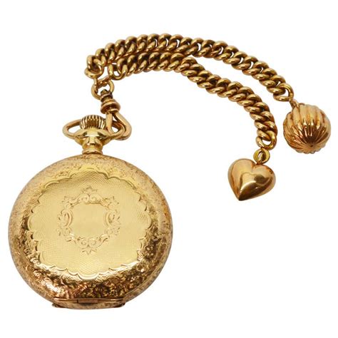 14 karat yellow gold filled american waltham pocket watch for sale at 1stdibs gold filled