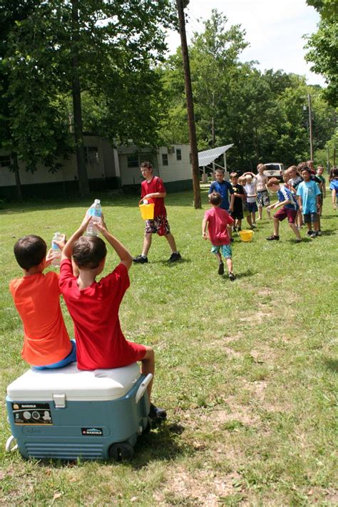 Today At Summer Wolf Camp It Was Water Day There Was A Water Relay