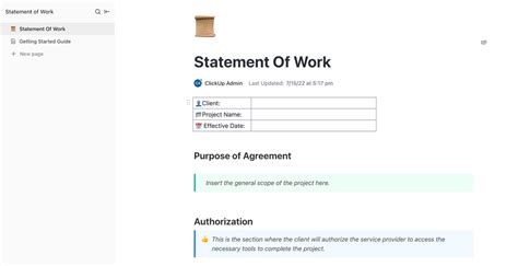 10 Free Statement Of Work Templates Sow In Word And Clickup