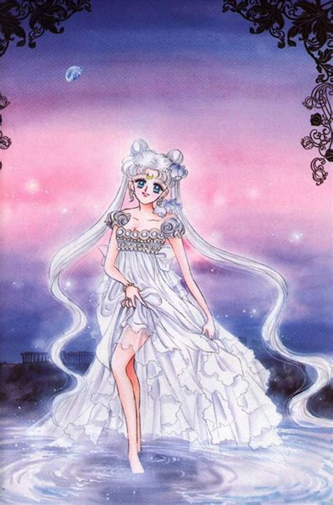 Pretty Guardian Moon Princess Serenity Manga Embroidery With Watercolor