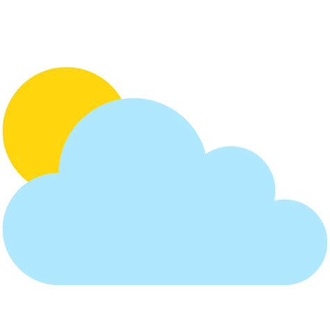 ⛅ Sun Behind Cloud Emoji Partly Sunny Emoji