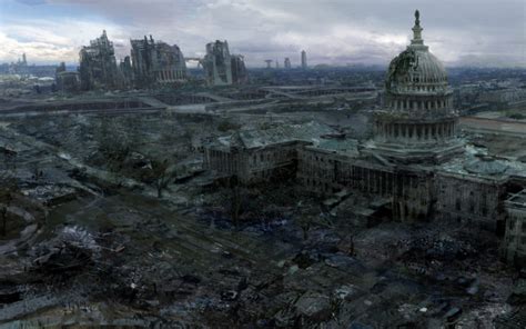 Video Games Ruins Post Apocalyptic Artwork Fallout 3 Wallpapers