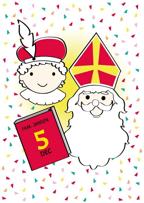 Sinterklaas En Piet Met Het Grote Boek En Eigen Kaartje2go