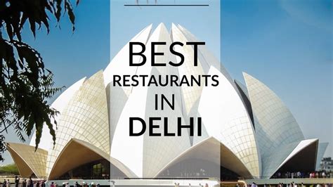 Best Restaurants in Delhi - YouTube