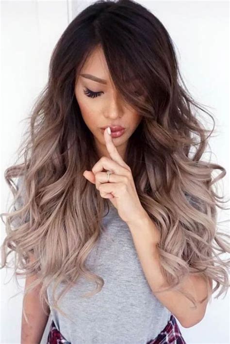 Black To Grey How To Do Ombre Hair Long Wavy Hair Grey Top White