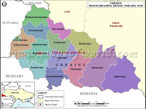 Transcarpathia Map