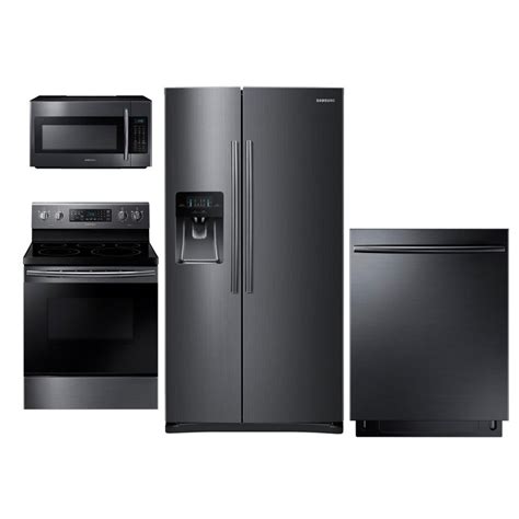 Black Stainless Steel Kitchen Appliance Set Home Design Ideas