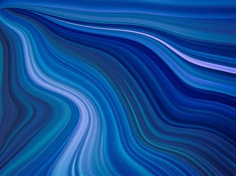1920x1080px 1080p Free Download Wavy Waves Blue Abstraction Hd