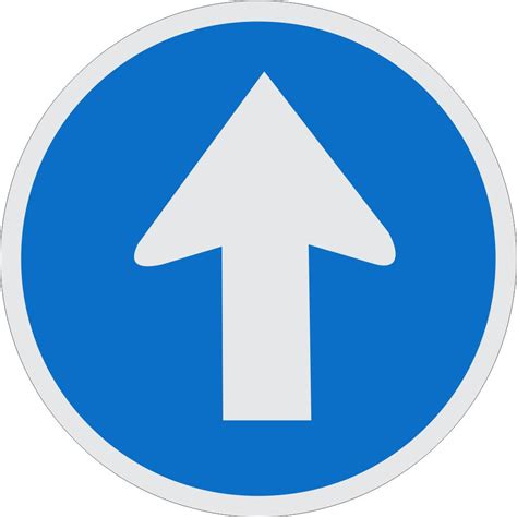 Proceed Straight Only Road Sign R107 Safety Sign Online