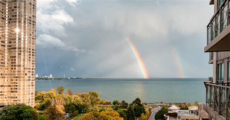 Spectacular Double Rainbow Brightens Toronto Skies Following Flash