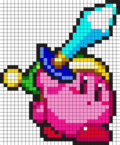 Kirby Pixel Art Grid Bikerackforvan