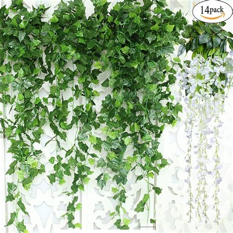 buy 84ft 12 pcs artificial ivy leaf garland fake plants flowers ivy artificial hanging vines