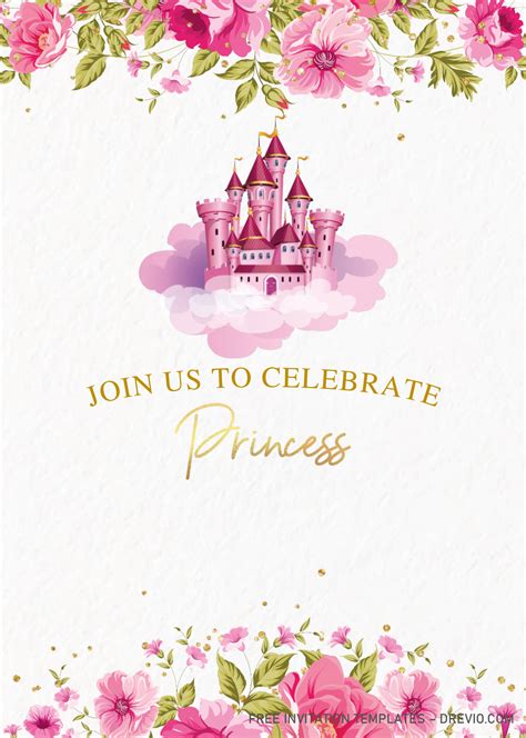 Download Princess Castle Invitation Templates Editable With Microsoft