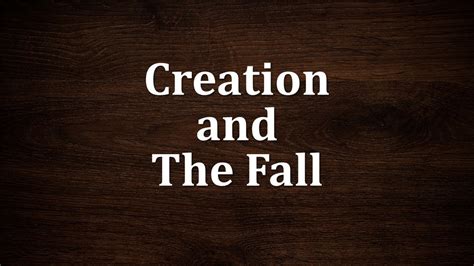 Creation And The Fall For Kids Youtube