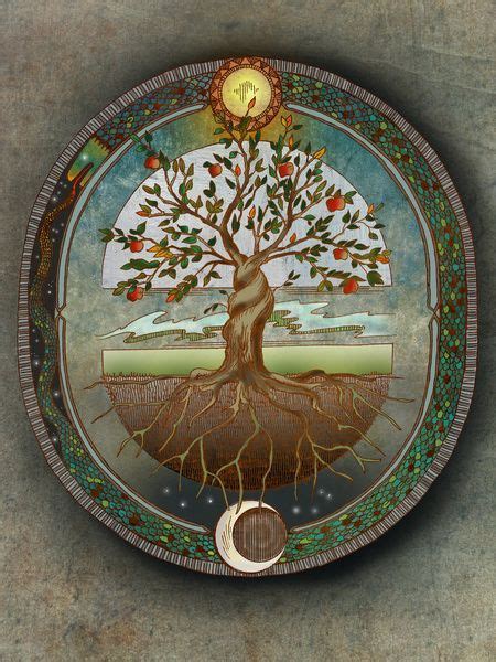 Irlanda Nação Celta Árvore Da Vida Pagan Art Ouroboros Art Art