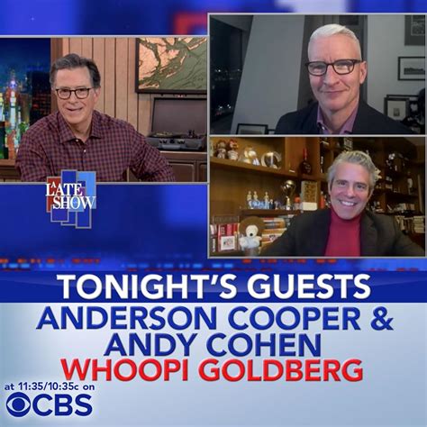The Late Show With Stephen Colbert Anderson Cooperandy Cohenwhoopi
