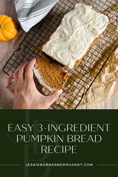 Easy 3 Ingredient Pumpkin Bread Recipe With Spice Cake Mix — Jessie