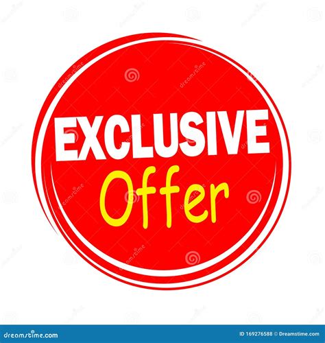 Exclusive Offer Special Offer Stock Illustration Illustration Of