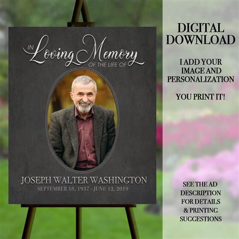 Funeral Welcome Sign Celebration of Life Poster Funeral - Etsy Sweden