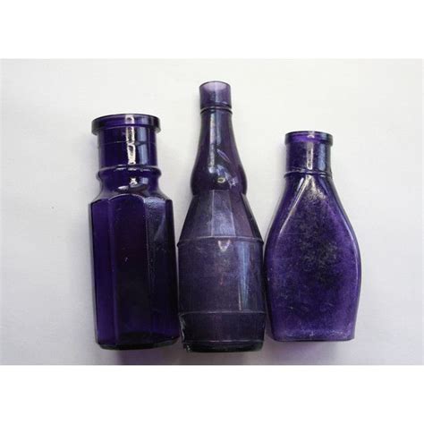 Purple Bottle Lot Amethyst Antique Bottles Large Bottles Decorative 60 Liked On Polyvore