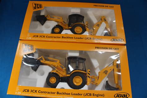 Joal Jcb 3cx Contractor Backhoe Loader 125 Scale Ref 189 Boxed Two