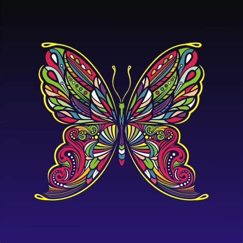 Premium Vector Butterfly Art With Colorful Vector Premium Design