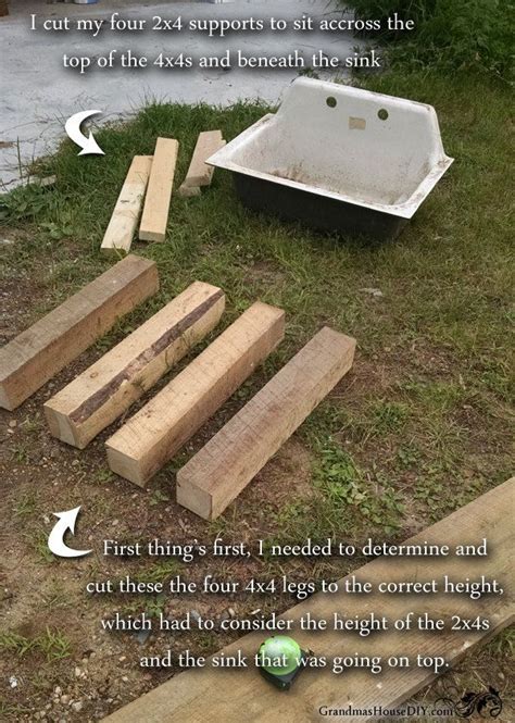 Then, how to manage the outdoor kitchen? How to Build Your Own Kitchen Sink Base | Rustic kitchen ...