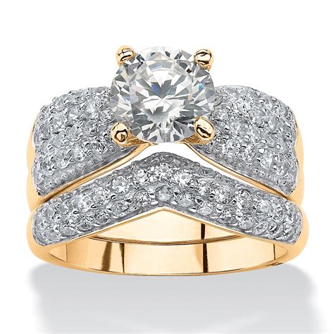 Includes engagement ring and wedding band for her; fingerhut com jewelry - Jewelry Ufafokus.com